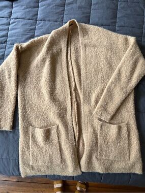 Free People Alpaca Women’s Cardigan Sweater in Beige